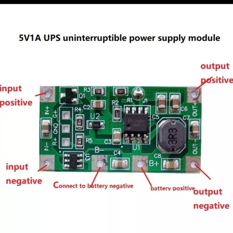 modul ups 5v dengan baterai 18650 / power supply emergency mati lampu / UPS DC 5VOLT