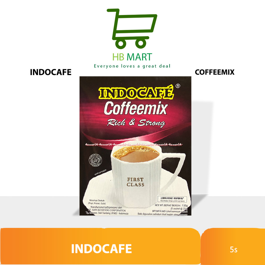 

MINUMAN SERBUK INDOCAFE COFFEEMIX RICH & STRONG BOX 5'S X 27GR