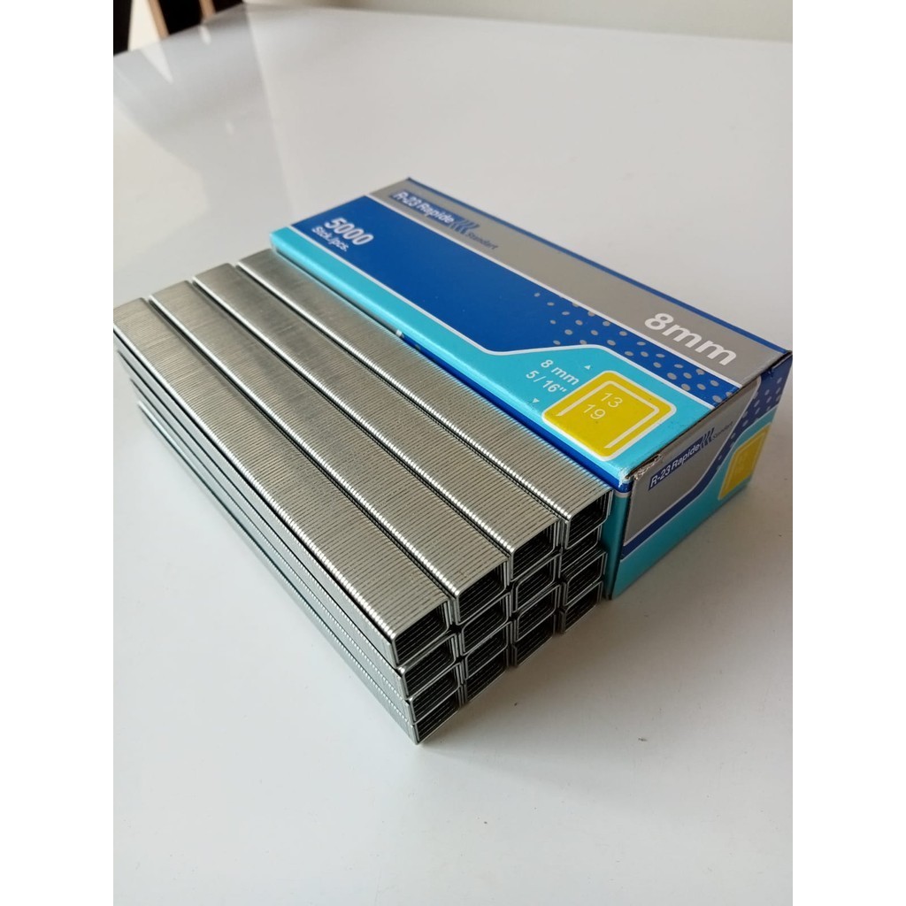 

RAPIDE Isi Staples Jok Tangan Manual Gun 5000pcs 13/6 6mm 13/8 8mm