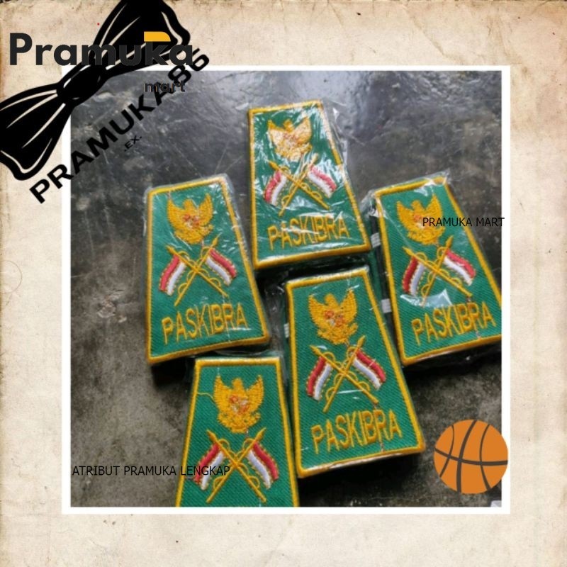 Termurah Evolet Paskibra Bordir - Tanda Pundak Paskibra - Dek Paskibra Ready Stok