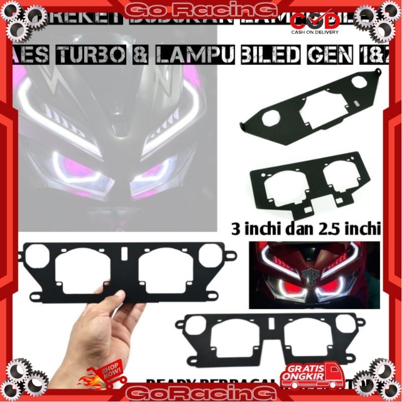 # Breket Lampu Biled Projie 2,5 inch HID Vario 160 Vario 125 150 New Nmax New Nmax Old PCX Ninja 250
