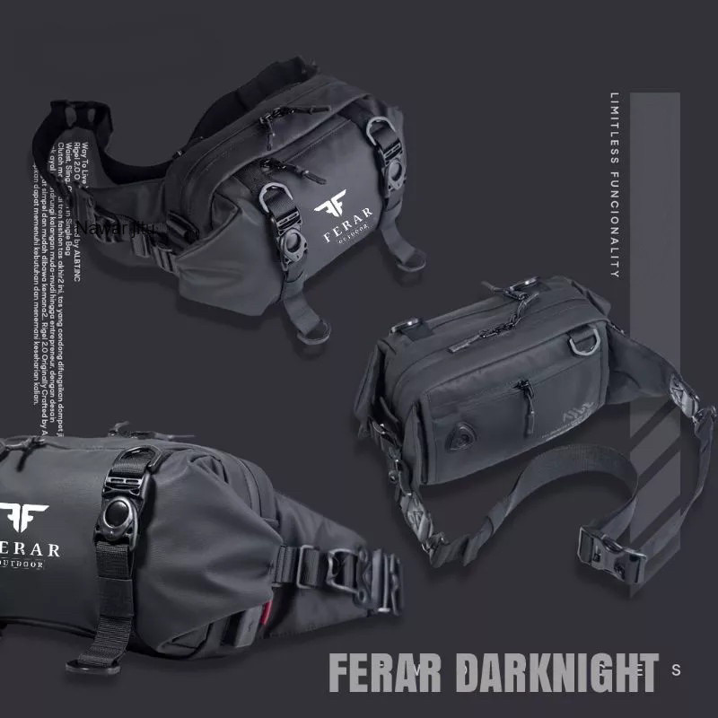 Tas selempang/Clucth bag pria wanita anti air Traveling-Hitam