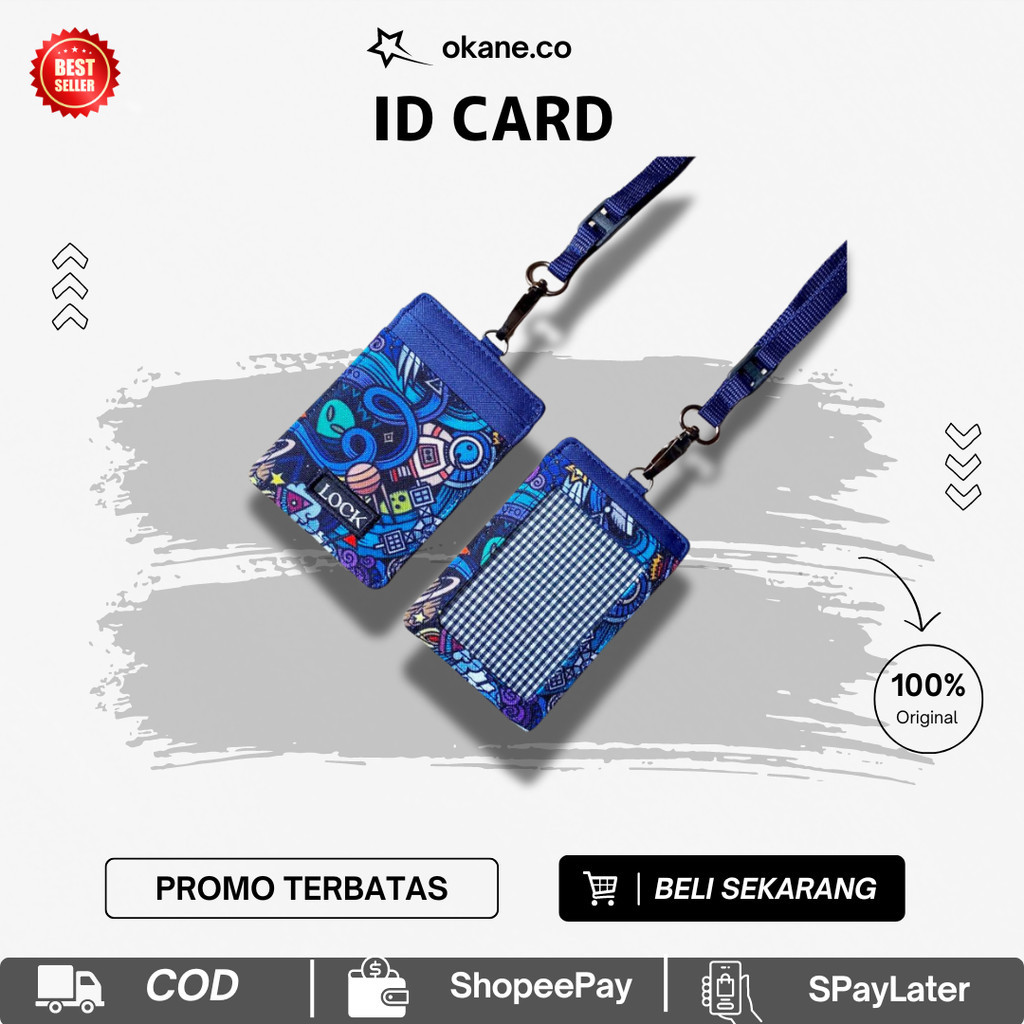 

Lanyard Kantor Kasual dengan Slot untuk ID Card dan Holder Name Tag OK31
