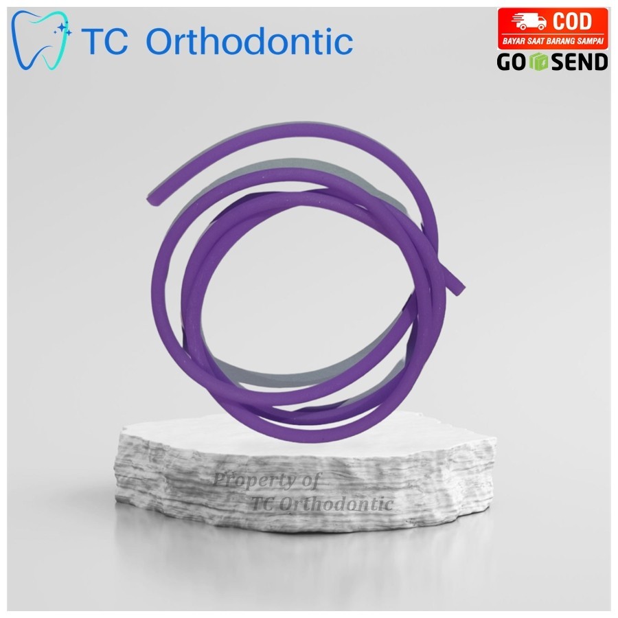 Karet Thailand Untuk Behel Gigi Warna Ungu / Karet Behel Gigi Thailand