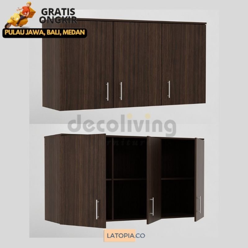 Kabinet Gantung Dapur/Lemari Dapur/Bufet Gantung Dapur -  Non Rakitan Custome Desain Ukuran  Kc Wu 1