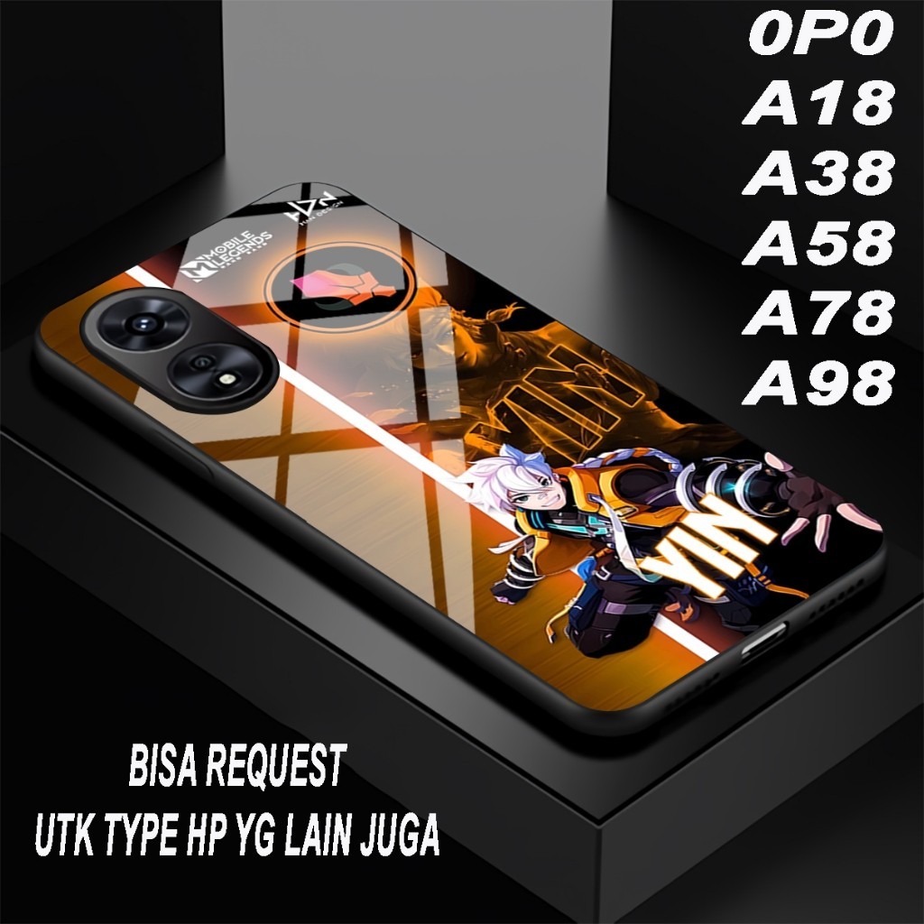 (COD 63) Softcase glossy kilau - motif Hero ML- OPPO A18/A38/A58/A78/A98/A15/A16/A16K/A16E/A54/A55/A