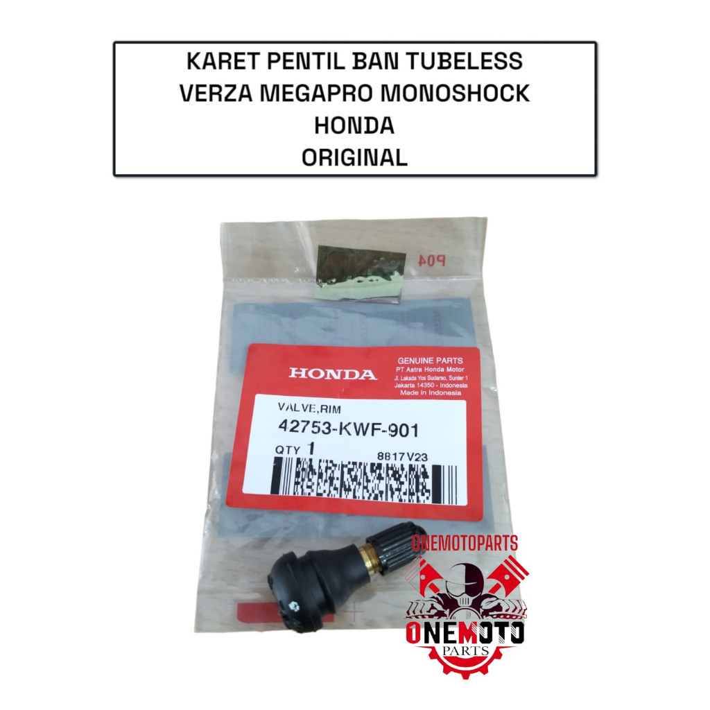 Orimoto - KARET PENTIL BAN TUBELESS VERZA MEGAPRO MONOSHOCK HONDA 42753-KWF-901 ORIGINAL