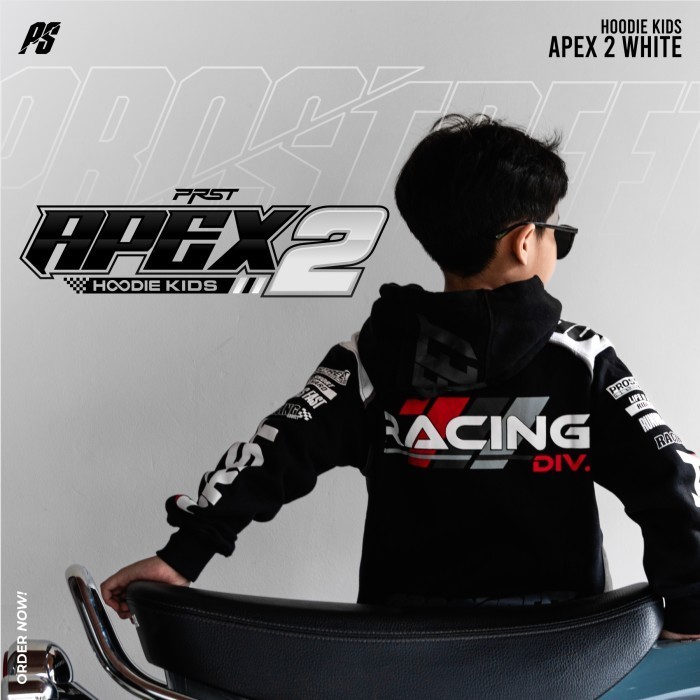 Hoodie Hoodie Motor Prostreet Apex White Kids - XXL