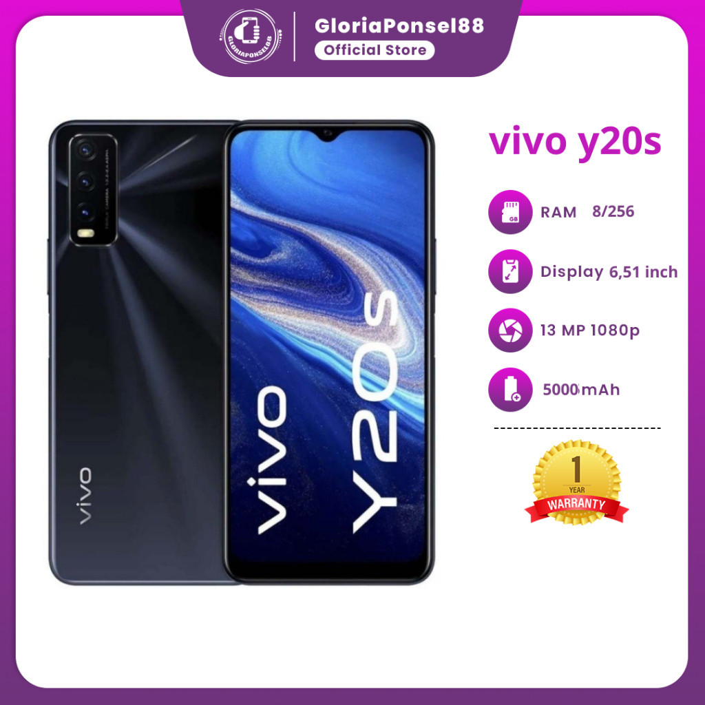 PROMOO Hp Smartphone Vivo Y20s Ram 8/256 GB