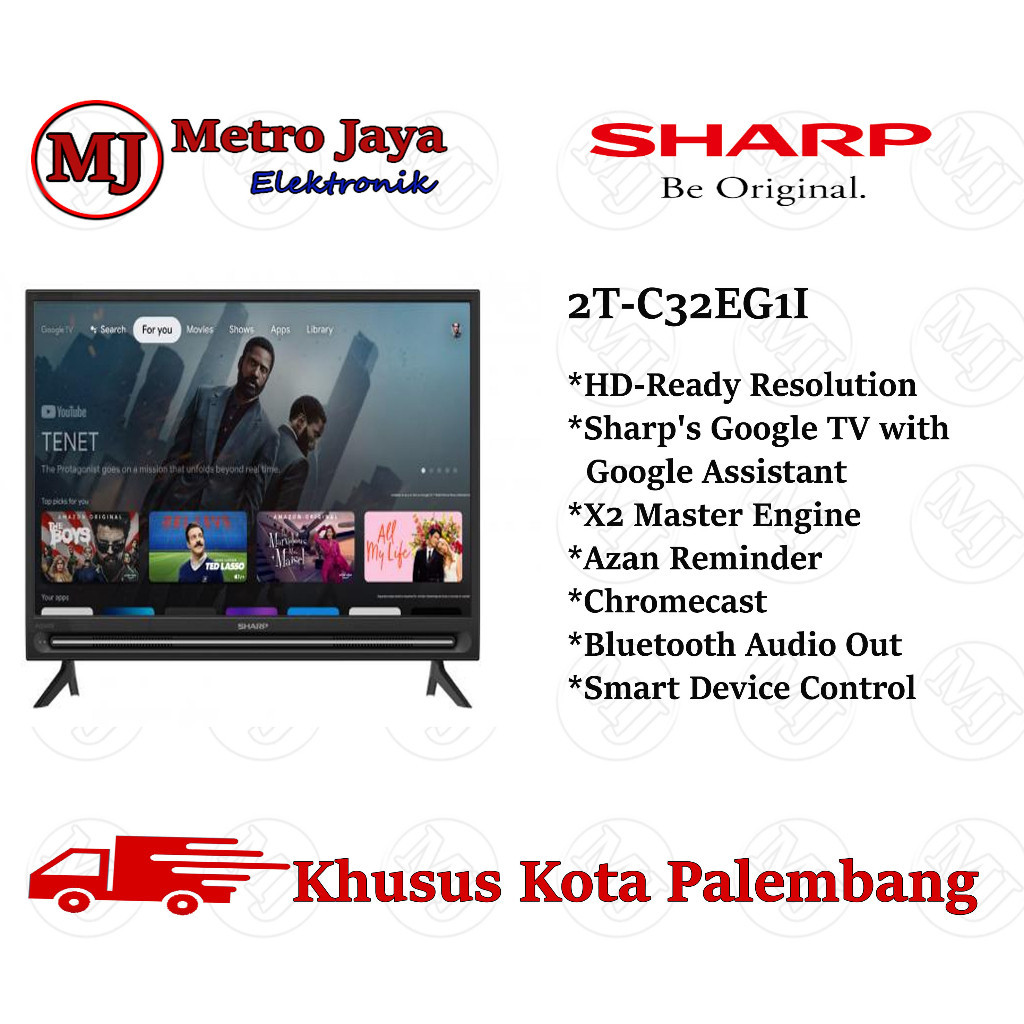 TV LED Sharp 32 Inch Android 11 GoogleTV 2T-C32EG1i / 32EG1i / 32EG