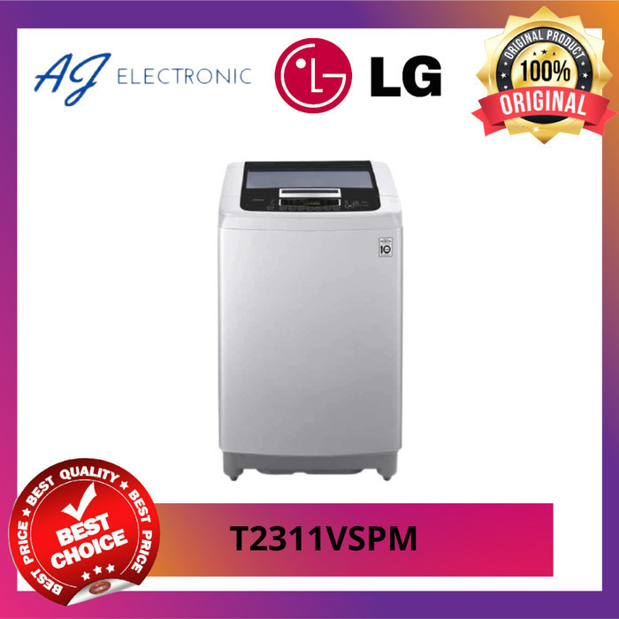 MESIN CUCI LG T-2311VSPM / T2311VSPM / T2311 , TOP LOADING 11 KG