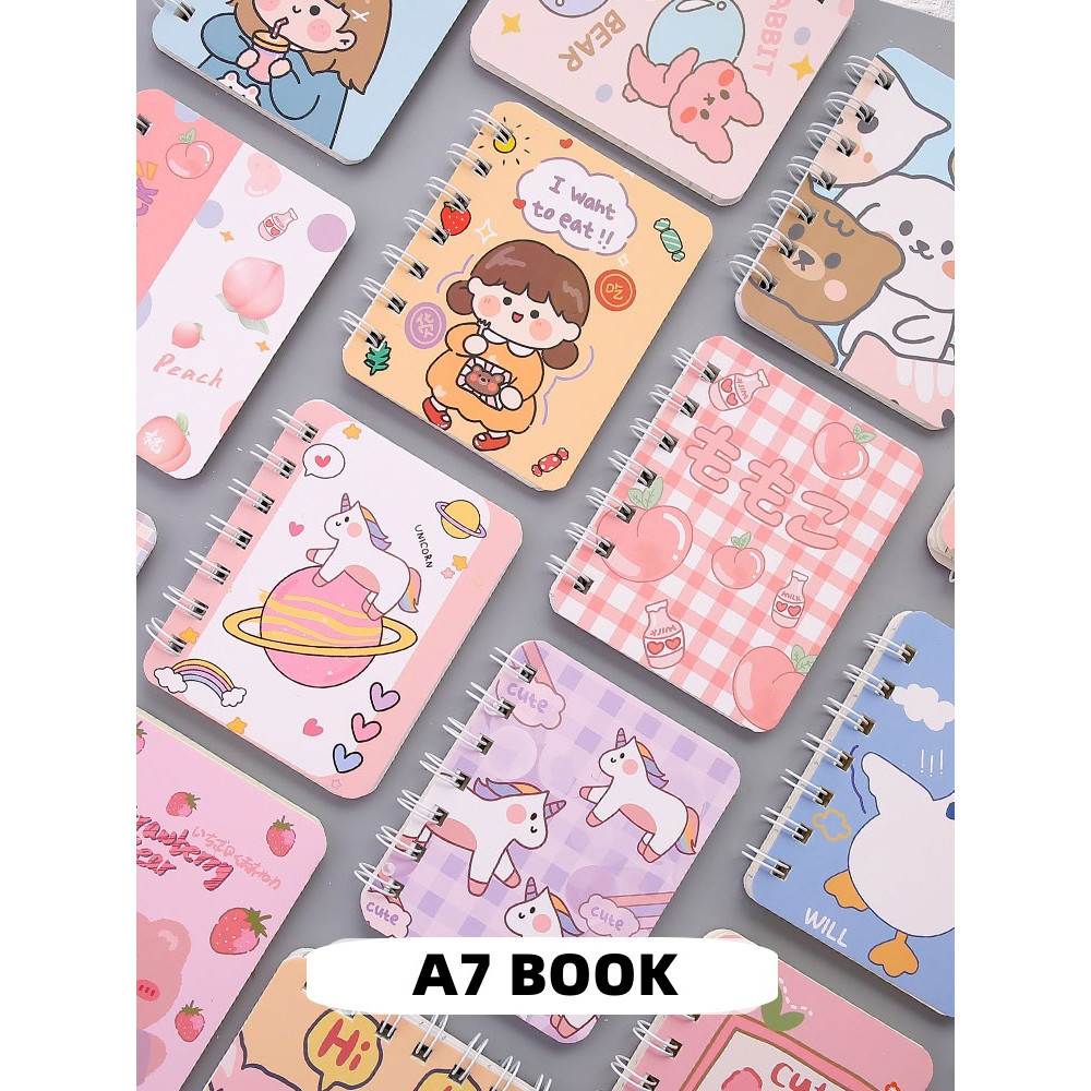 

TT - Buku / Notebook Mini Ring A7 Motif