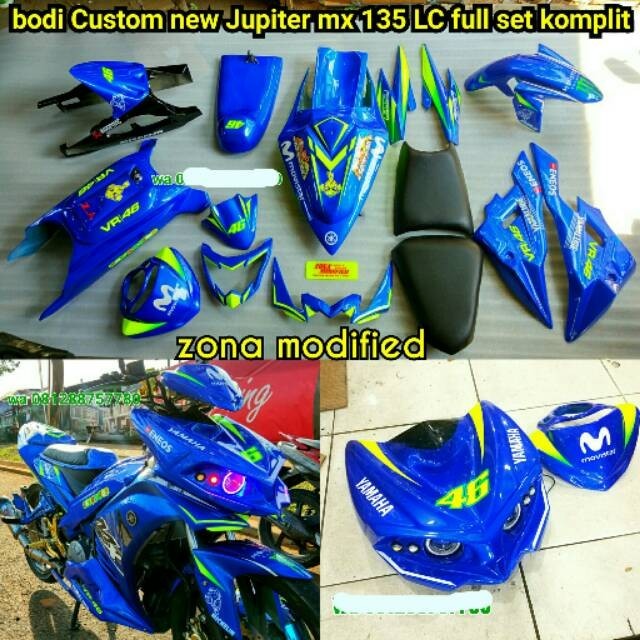 Bodi custom mx new 135 full set komplit