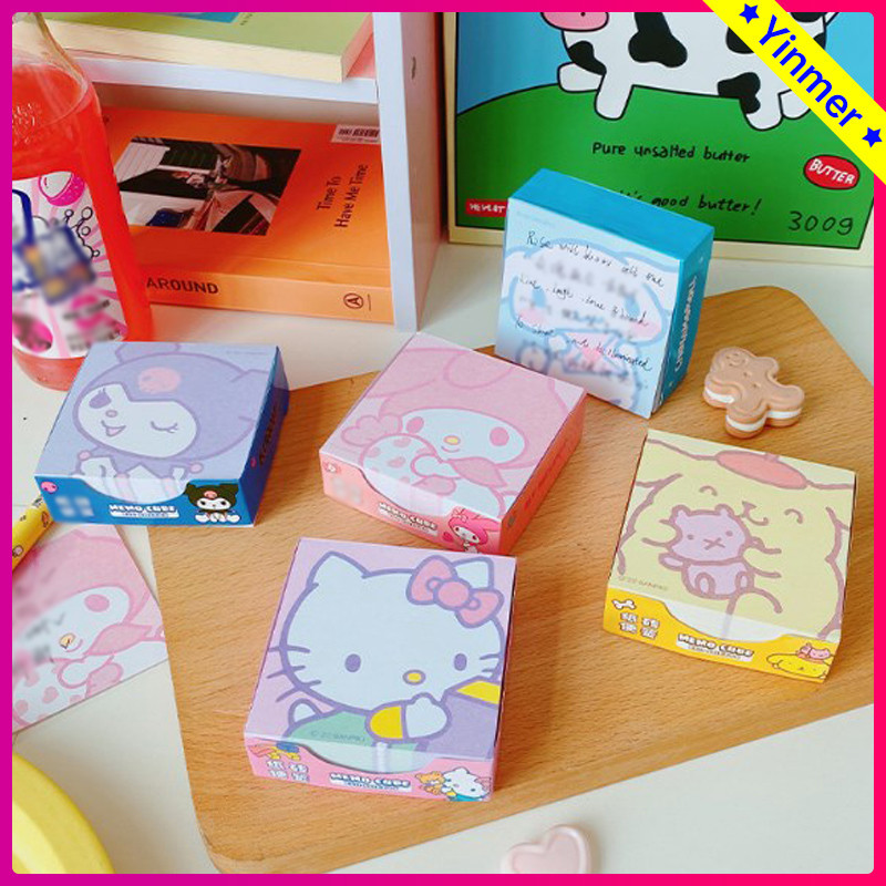 

COD✨Kartun Sanrio Buku Catatan Siswa Memo Belajar Catatan Tempel Buku Pegangan Lucu Jepang-Yinmer