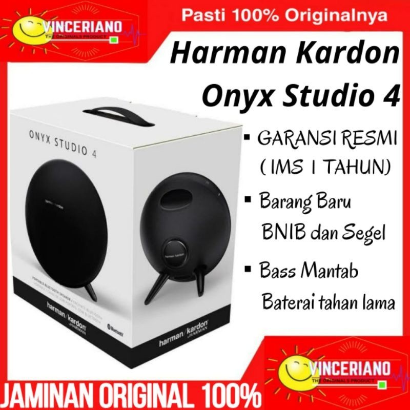 Harman Kardon Onyx Studio 4 100%ORIGINAL BARU &amp; SEGEL Garansi 1 TAHUN  Resmi IMS harman/kardon onyx 3 4 5 67 JBL Bose Sony