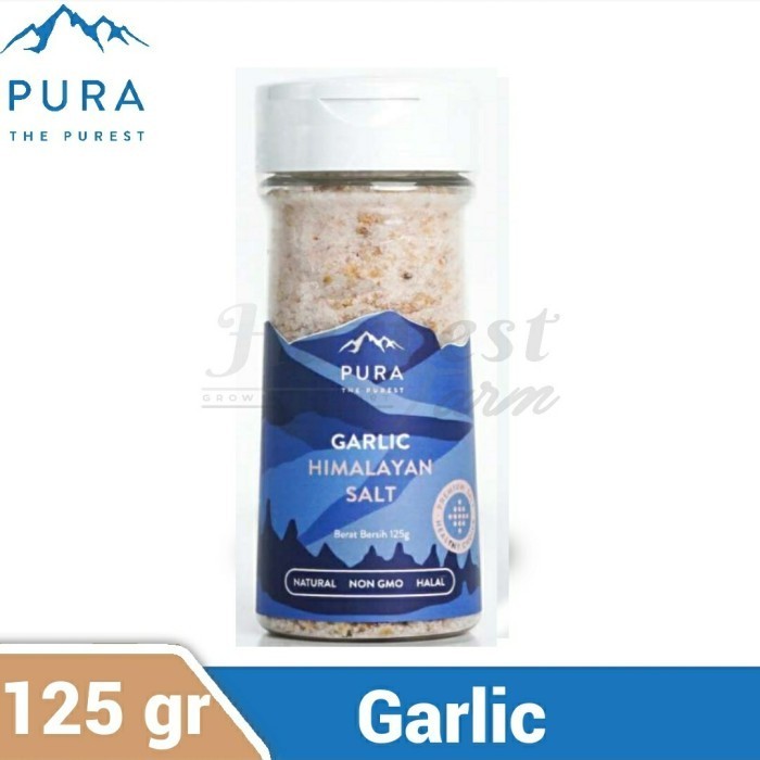 

Spesial Promo -sukron_86 PURA Himalayan Salt GARLIC / Black Pepper -125 gram - Blackpepper