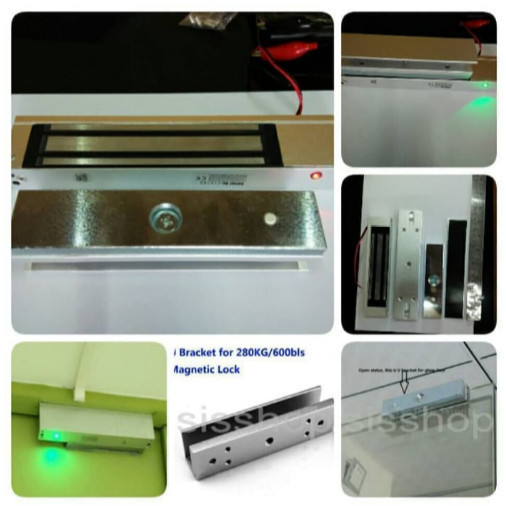 

MAGNETIC ELECTRIC DOOR LOCK PINTU ACCESS CONTROL 280 KG 280KG 600 LBS
