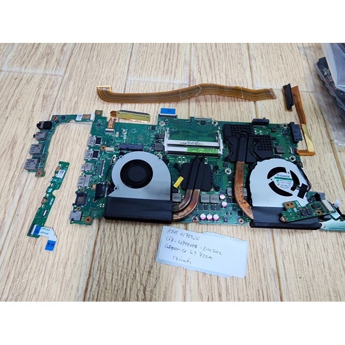N750JK motherboard I7-4700HQ CPU VGA GT 750M