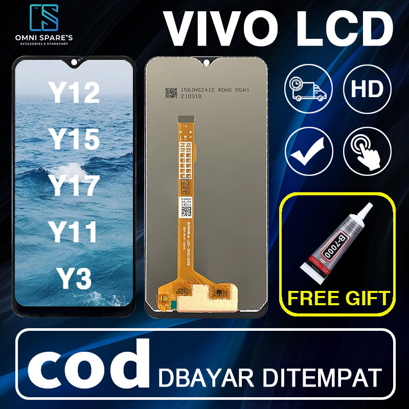 【ORIGINAL】LCD VIVO Y12/Y15/Y17/Y3/Y11 2019 Fullset original Layar hp Touchscreen asli Sentuh Versi T