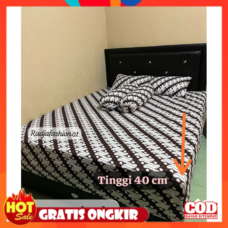 KAIN HALUS ADEM LEMBUT TEBAL / SPREI MOTIF BATIK TINGGI 40 CM TERLARIS