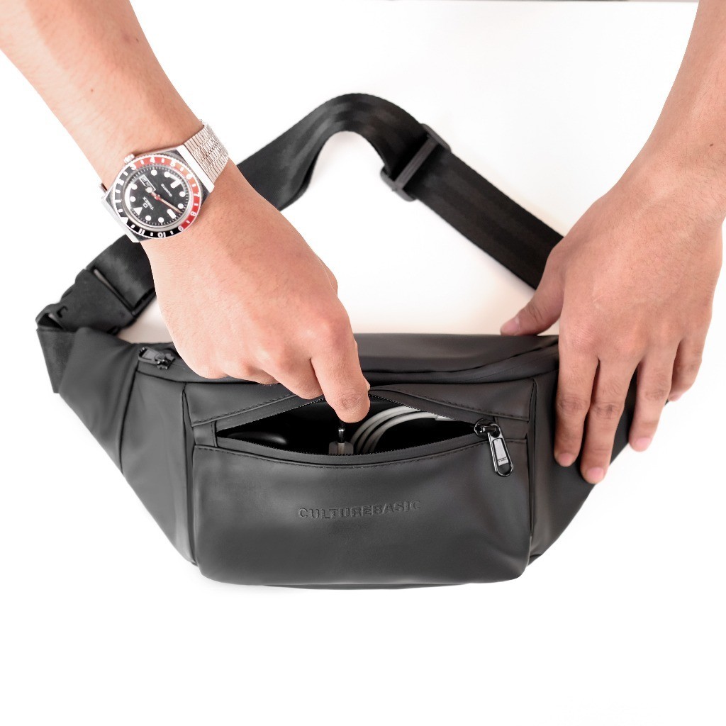 FG34ED Culture Basic | Yoota Ultimate Waistbag Slingbag Waterproof Tas Pinggang Selempang Ringan Anti Air Pria Wanita