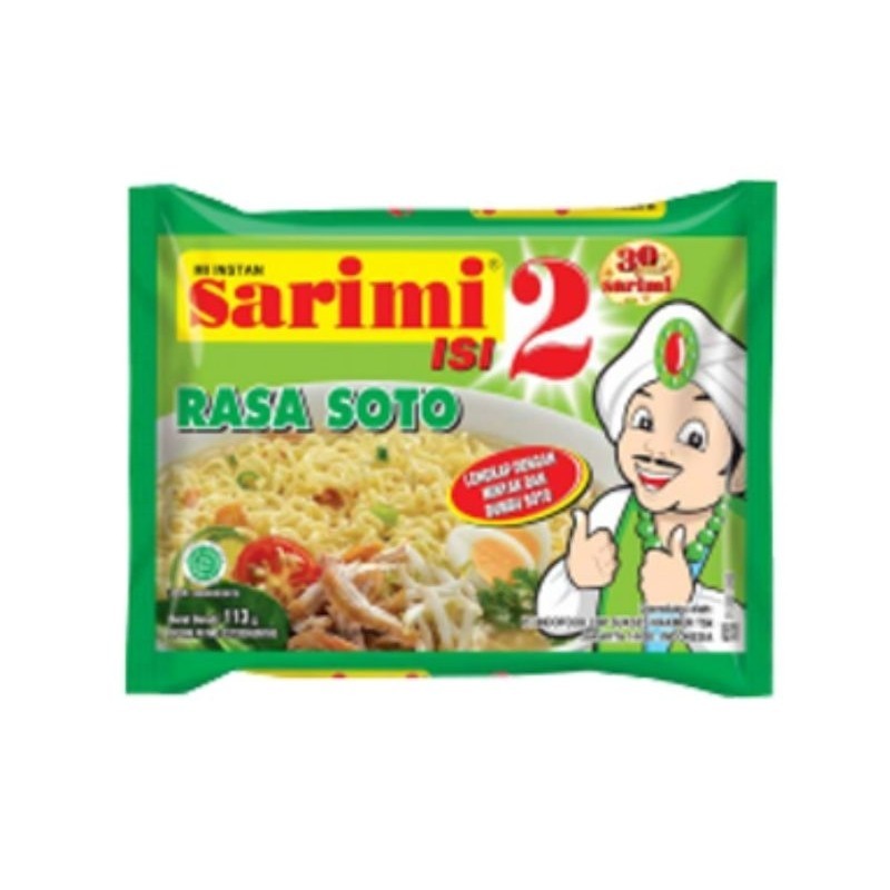 

Sarimi Kuah Isi 2 Rasa Baso Sapi atau Soto 1 dus isi 24 pcs @ 113g SARIMI ISI 2 I harga satuan nTermurah dijamin ori