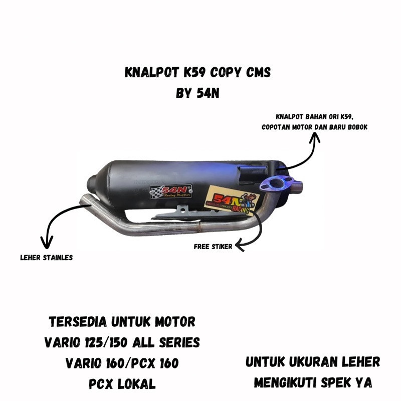 KNALPOT COPY CMS BY 54N KODE K59