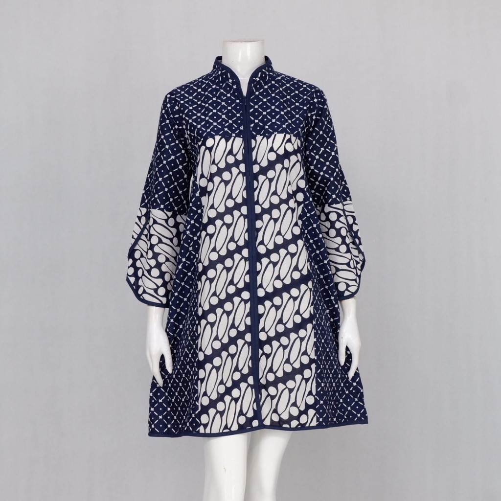 TUNIK SAMITHA 02 | TUNIK BAJU KERJA KONDANGAN BATIK CAP GARUTAN BUSUI FRIENDLY/ GAMIS MODEL BARU MUR