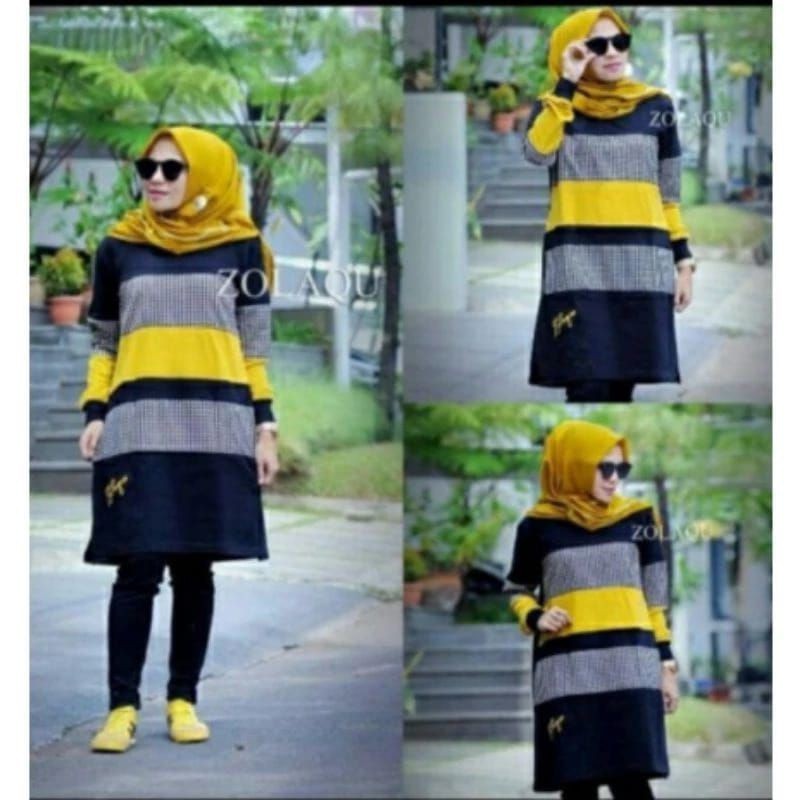 Tunik Wanita Dewasa Tunik Zolaqu Wanita Baju Muslim Wanita TERBARU/ GAMIS MODEL BARU MURAH
