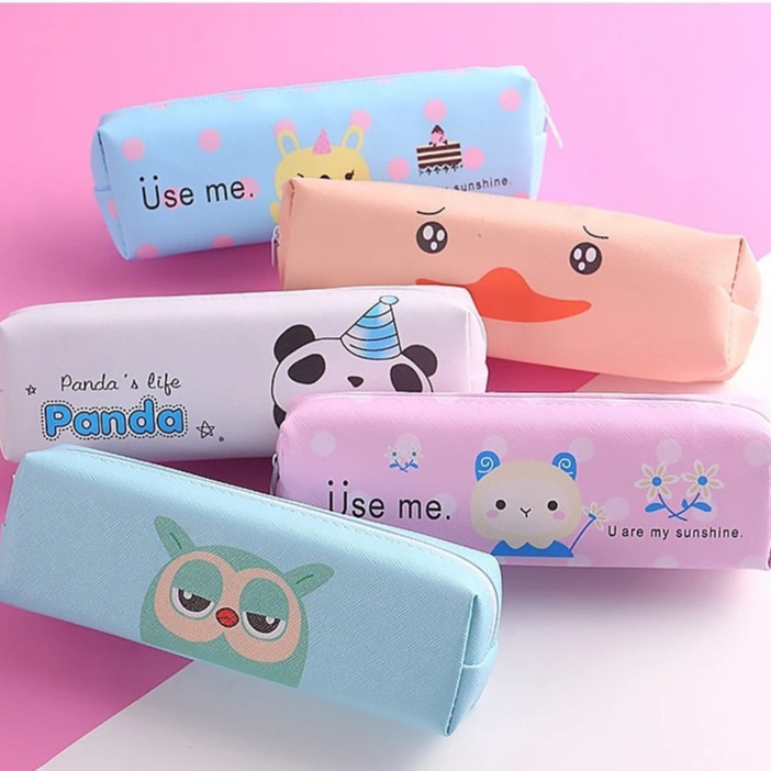 

GROSIRJUJUR Tempat Pensil Pulpen Karakter Hewan Lucu Kotak Pensil Serbaguna Motif Animal Dompet pouch make up kosmetik wanita