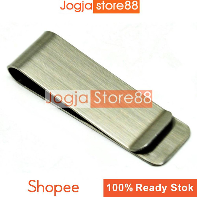 

Dompet Klip Uang Kertas Stainless Steel - Silver