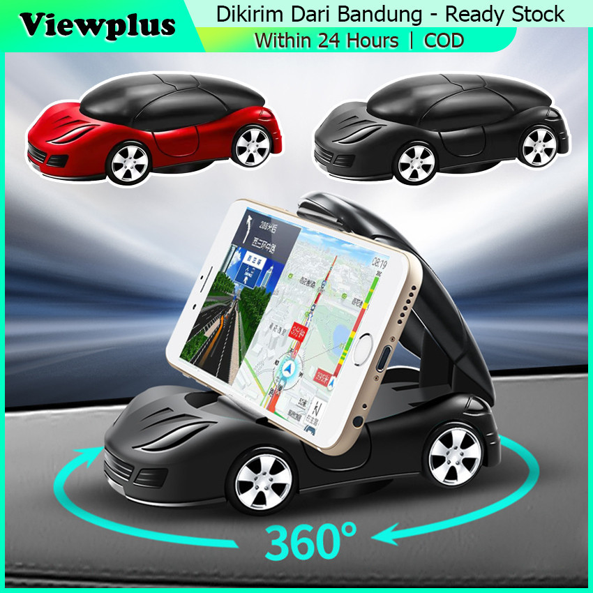 Holder HP Dashboard Mobil Model Mobil Sport Tipe Universal 360 Derajat Dudukan HP Dashboard Pajangan