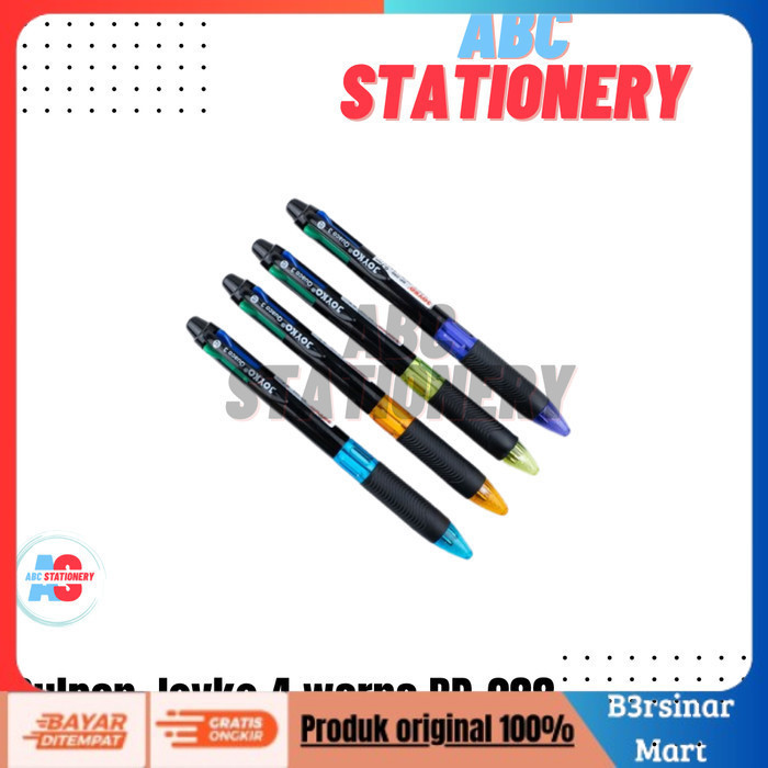 

[[KUALITAS TERBAIK]] Pulpen Joyko 4 warna BP288 (1 pak isi 12 pcs) COD