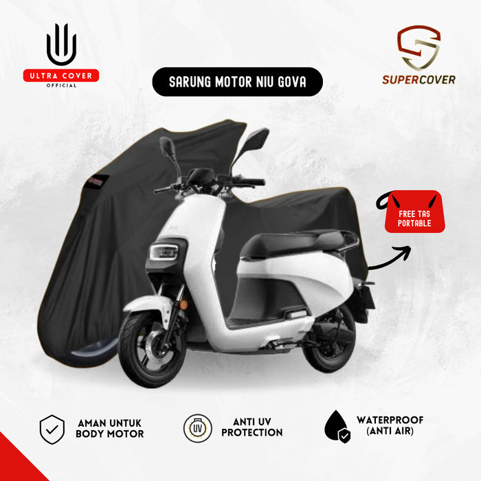 Sarung Motor Listrik Niu Gova Super Cover Waterproof Premium Outdoor