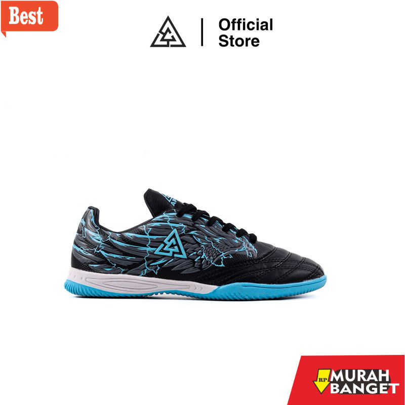 Sepatu Futsal Kekinian APHA - Sepatu Futsal Apha Icarus Hitam Toska