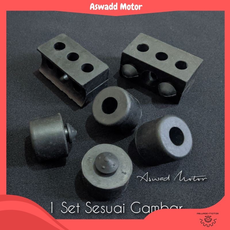 1SET KARET GANJAL JOK HONDA TIGER REVO ORIGINAL SET / KARET BANTALAN JOK TIGER REVO / KARET JOK HOND