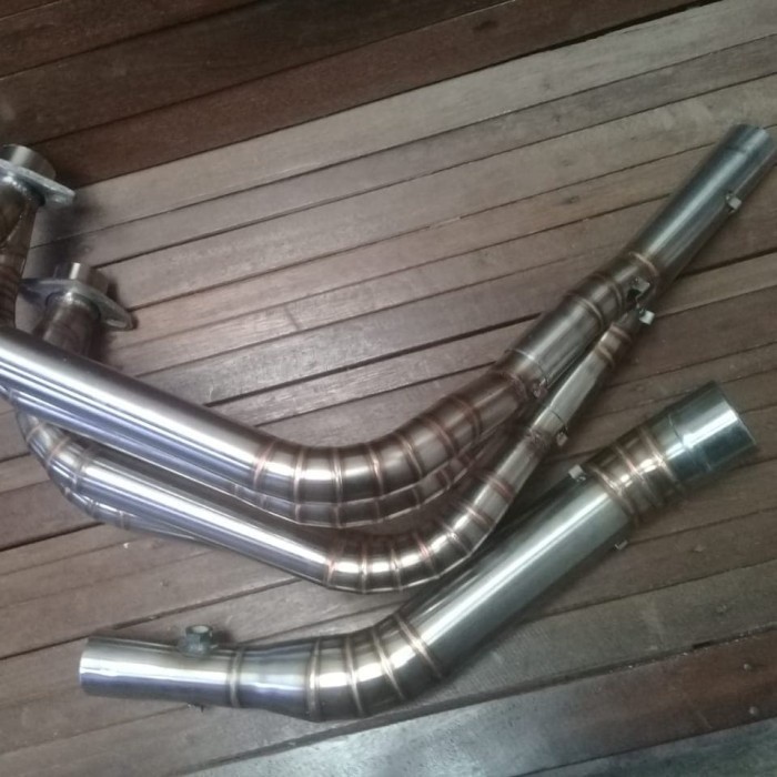 Leher header knalpot racing kawasaki ninja 250 fi karbu r25 mt25 - 4 Silinder pnp inlet 50mm