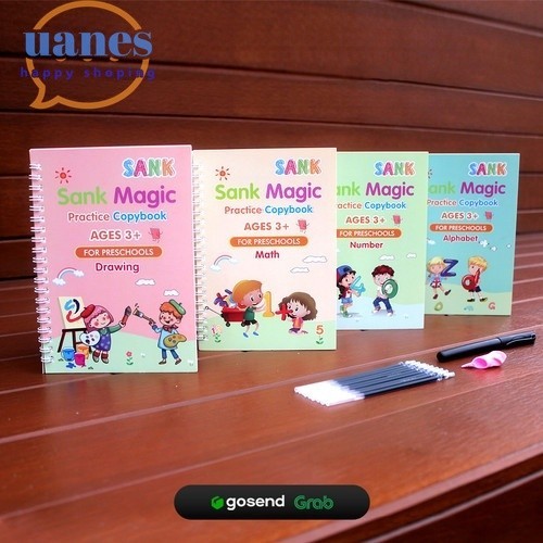 

Promo < M.a > Buku Belajar Anak Sank Magic 1 Set Isi 4 Buku dan Pulpen Practice Book 1 SET Latihan Belajar Menulis