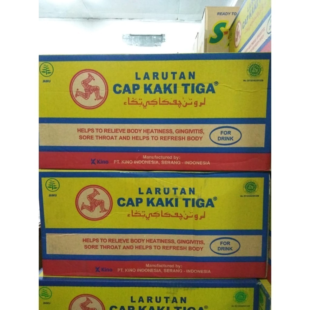 

Larutan Cap Kaki Tiga Botol 500ml Isi 24 Pcs