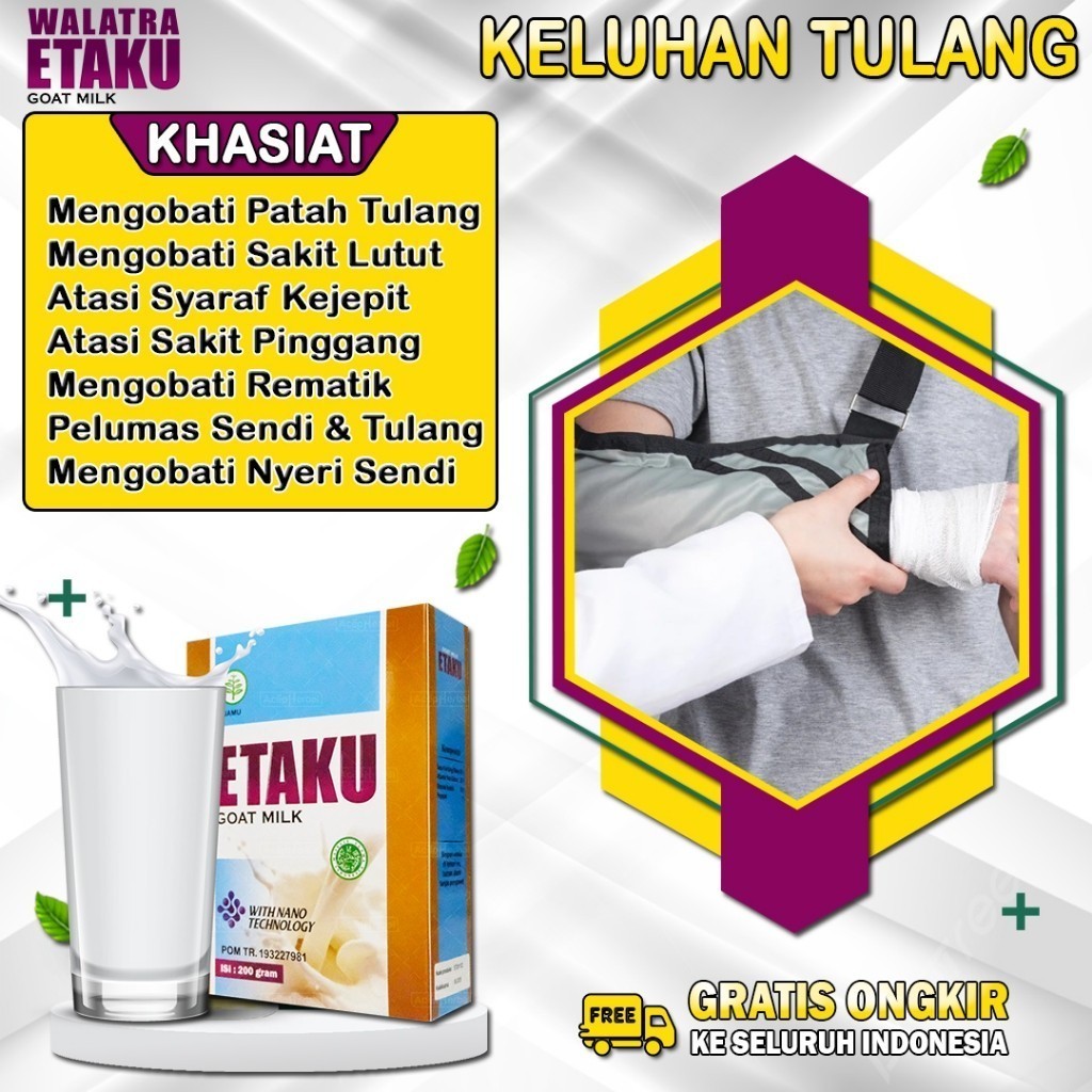 

Flashsale Etaku Disc 1 Box 45% Susu Kalsium Untuk Patah Tulang Memperkuat Sendi dan Tulang Osteoporosis Susu Etaku