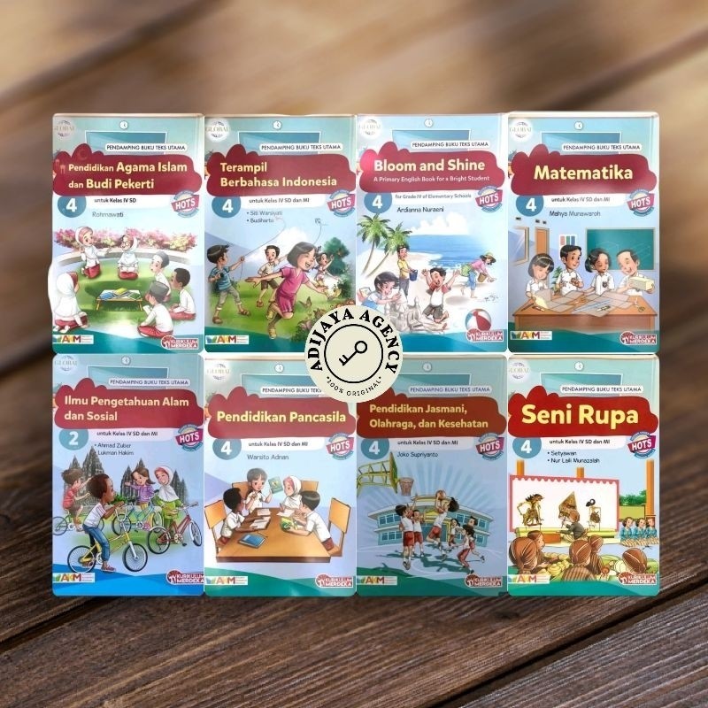 Agama Islam Matematika Bahasa Indonesia Inggris PKN PJOK IPAS Seni Rupa SD Kelas 4 Kurikulum Merdeka