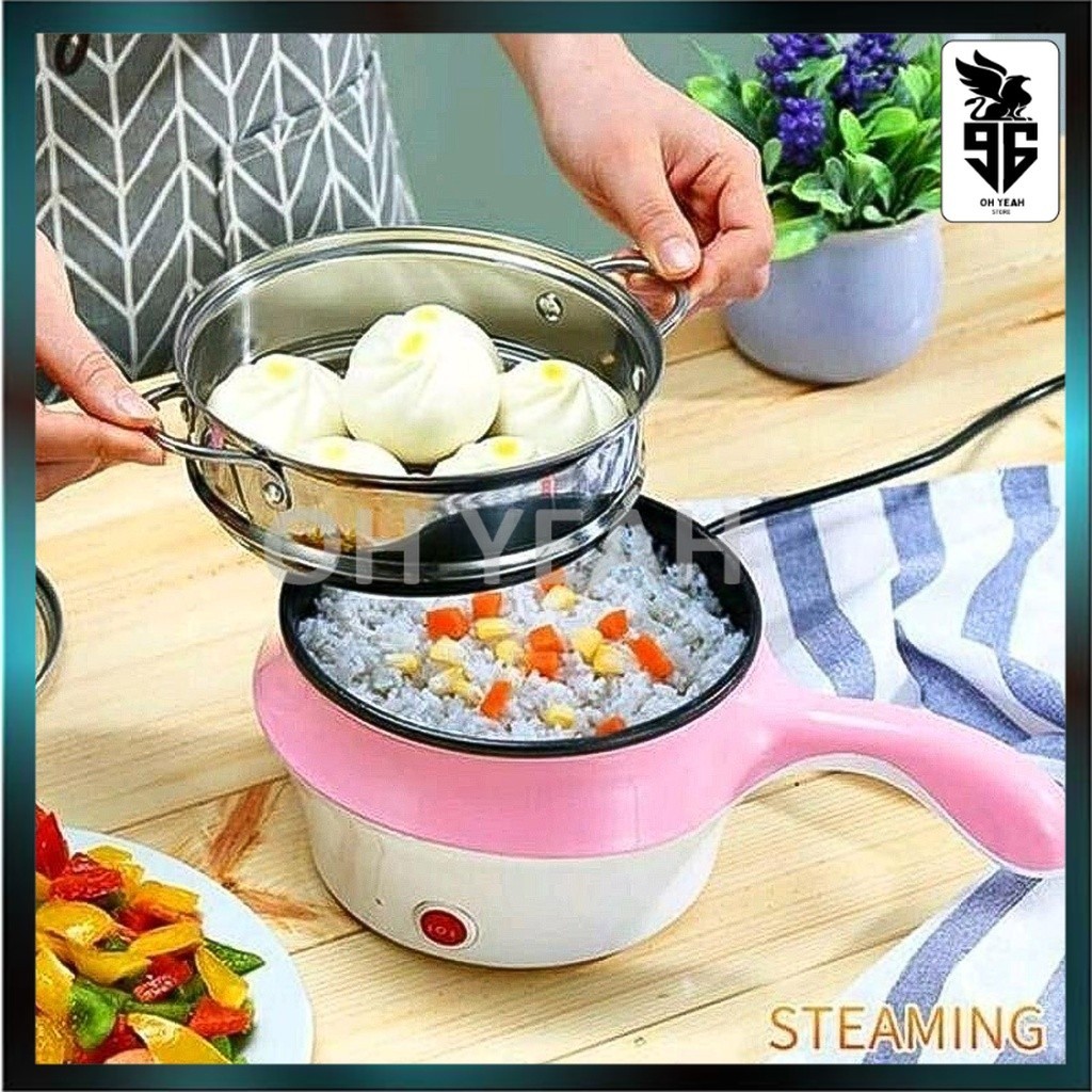 COD PANCI LISTRIK HIU PANCI MODEL STAINLESS DAN PLASTIK PANCI PANAS PEMASAK LISTRIK MULTIFUNGSI PANC