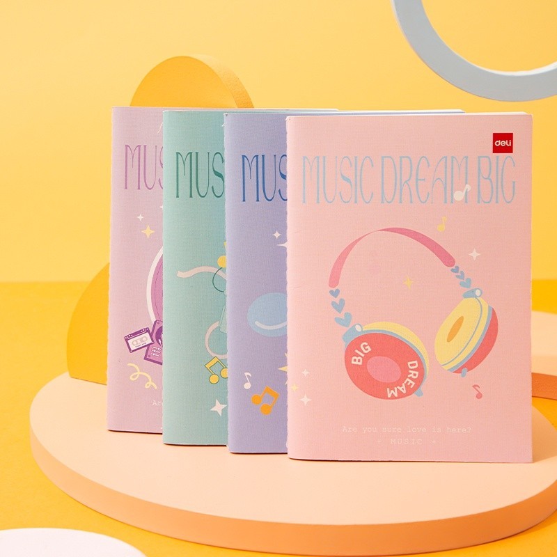 

[DELI X AGNEZ MO] Deli Sewing Notebook / Buku Tulis A5 B5 60 Lembar EN02X