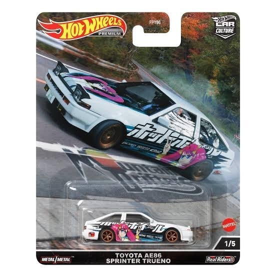 HOT WHEELS TOYOTA AE86 SPRINTER TRUENO MOUNTAIN DRIFTERS PREMIUM 2022