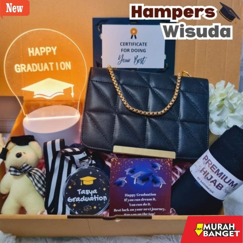 Selempang Wanita Kekinian Hampers Wisuda Tas Cewek / Kado Wisuda Slingbag Graduation ( ABY )