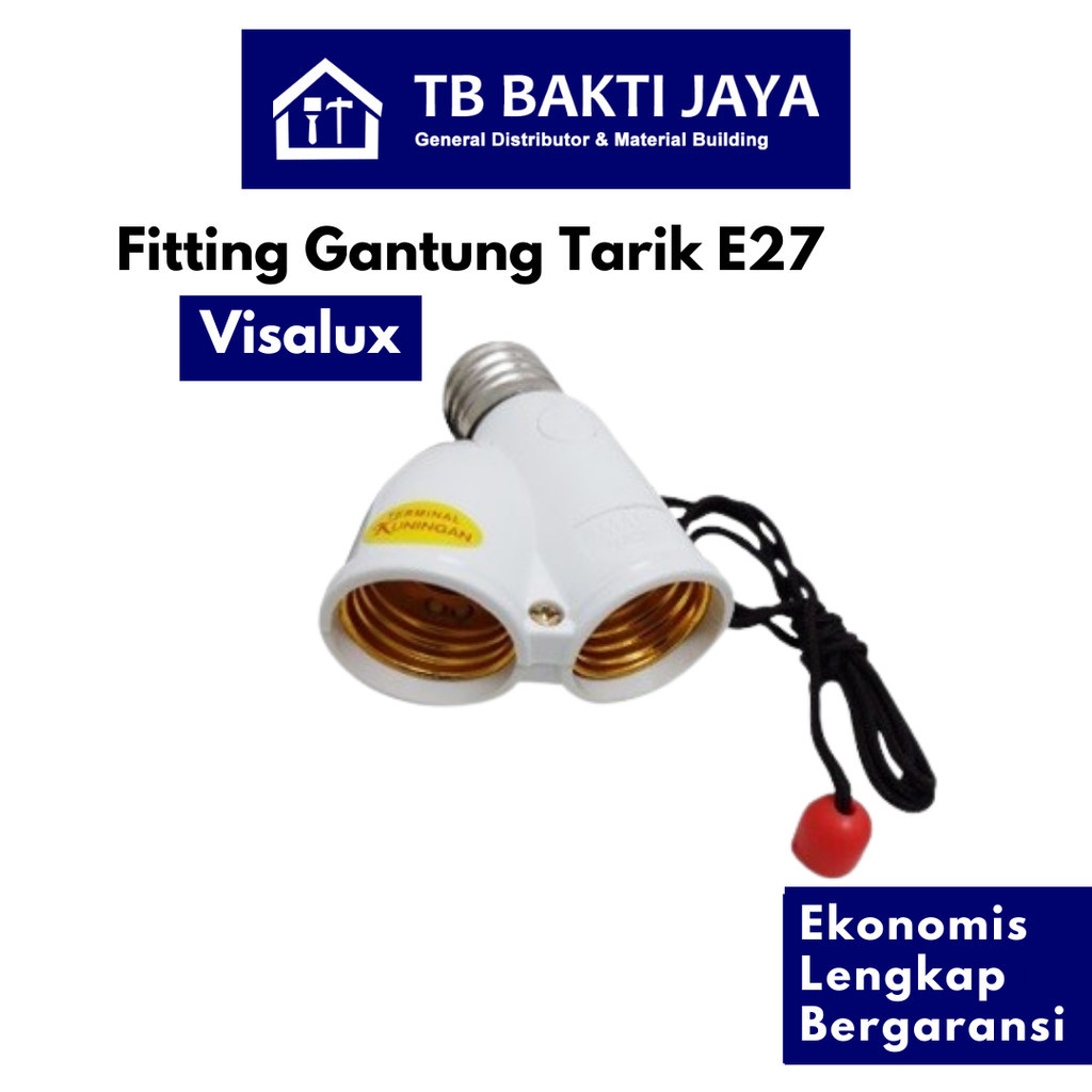 Visalux Fitting Gantung Tarik / Fitting Lampu Gantung Tarik