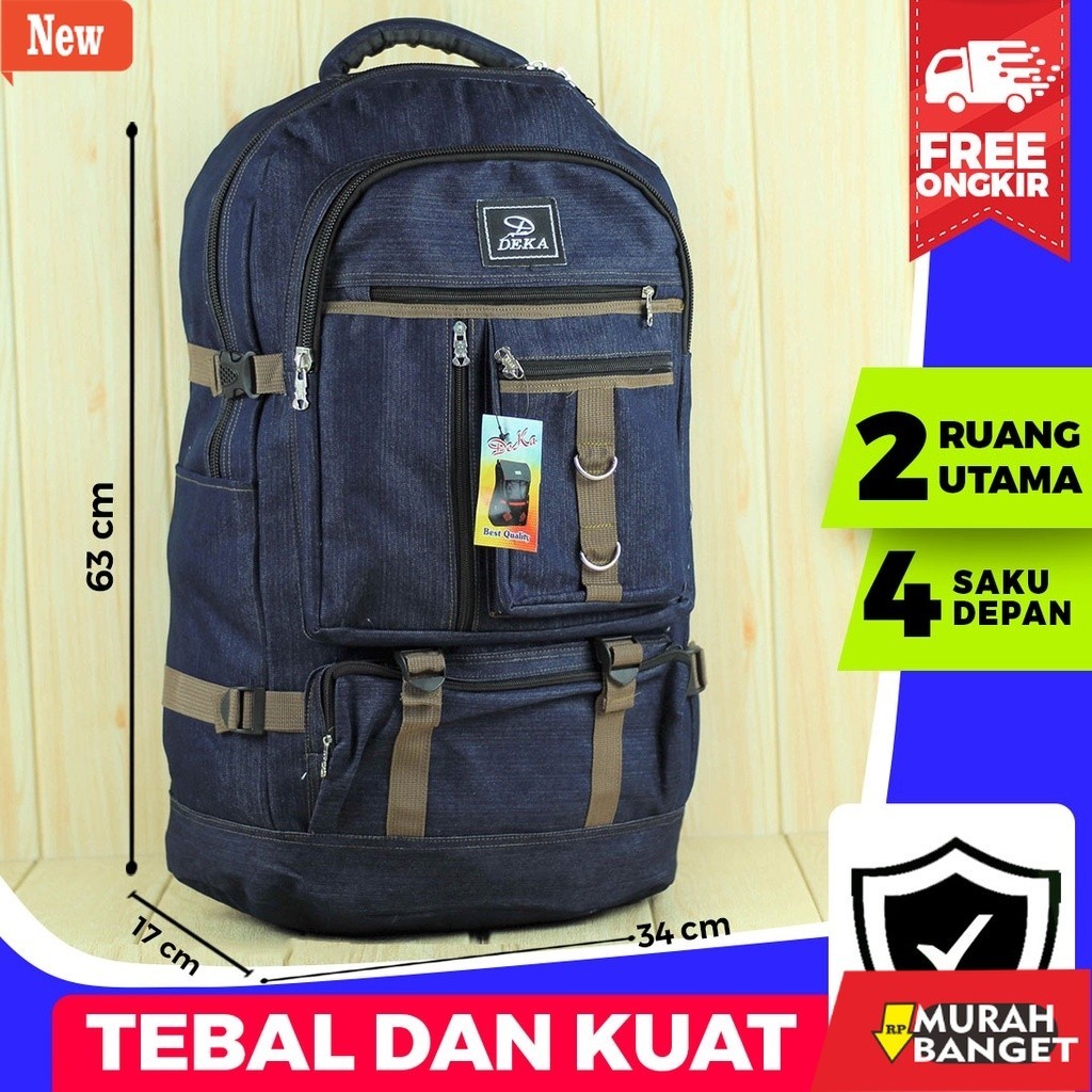 Tas Ransel pria kekinian Tas Gunung Besar Distro Backpack Punggung Pria Keren Ransel Jumbo Travellin