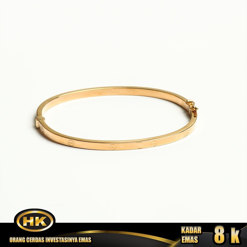 HK Mustika Gold - Gelang Emas  8K - Type 679 Cartier