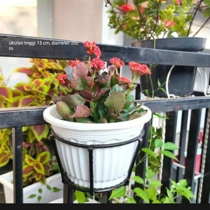 RAK POT GANTUNG/RAK POT PAGAR/RAK POT GARASI/RAK POT TANAMAN HIAS -