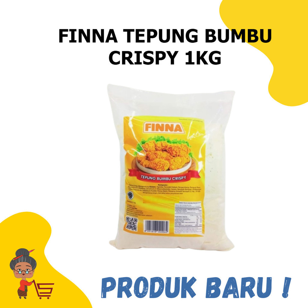 

FINNA TEPUNG BUMBU KRISPI 1kg / FINNA TEPUNG AYAM GORENG / FINNA